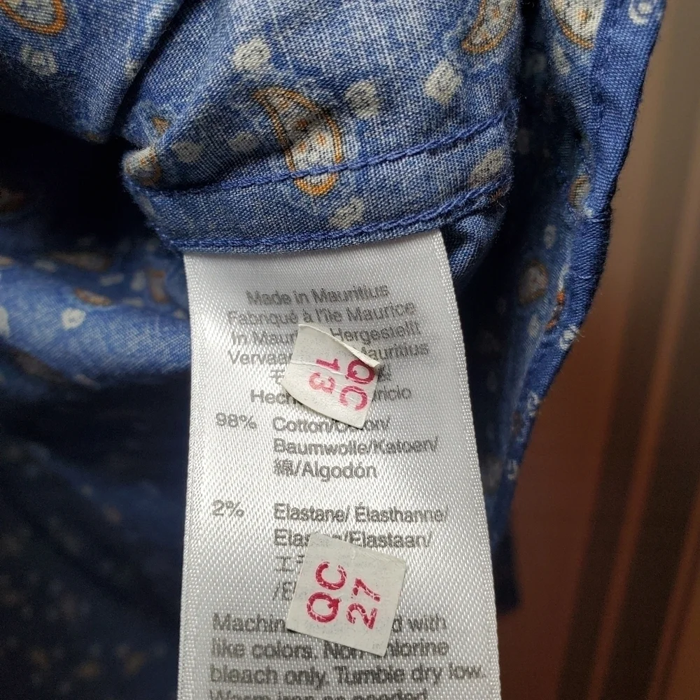 J Crew Shirt Mens Large Paisley Colorful All Over Print Loud Party Mercantile